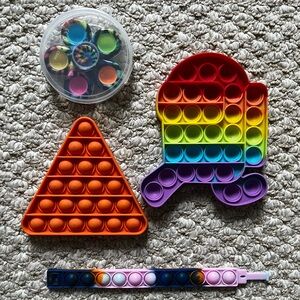 Push Pop Bubble Fidget & Fidget Spinner